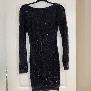 Black Sequin Dress